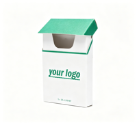 Boîte à cigarettes en carton écologique, logo personnalisé, emballage vide pour tabac, boîte à cigarettes à l'épreuve des enfants, boîte à papier à cigarettes pour 20 cigarettes