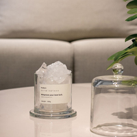 Statue décorative pour la maison Mescente en céramique en forme de pierre de cristal parfumée, diffuseur d'huiles essentielles aromatiques