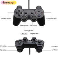 Controlador de Juego con Cable USB, Joystick para PC, Computadora Portátil, Joystick de Juego con Vibración para Arcade