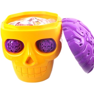 Preventa de dulces de <span class=keywords><strong>Halloween</strong></span> (disponible en septiembre y octubre) <span class=keywords><strong>ChupaChups</strong></span> Candy 15g * 50PCs Piruletas de calavera dulces piruleta - Product Image 3