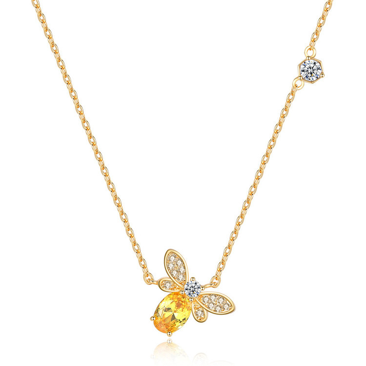 Trendz Enfants Pendentif Collier Abeille Dorée Pull Conçu Pour Les Garçons Et Les Filles