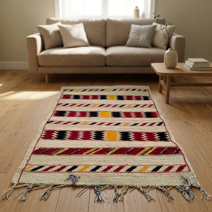 Handmade Bohemian Geometric Pattern Eco-friendly Straw Area <b>Rugs</b> with Customizable Size & Color - Product Image 2