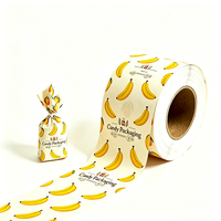 Rollo de Papel Encerado de Grado Alimenticio Personalizado por el Fabricante, Rollo de Film para Envolver Pistachos, Anacardos, Malissa, Dulces y Chocolate