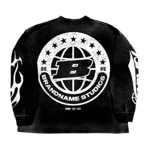 Sudaderas Personalizadas con Bordado para Hombre, Mezcla de Algodón, Cuello Redondo, Manga Larga, Ropa Casual Premium, Sudaderas Deportivas - Product Image 3
