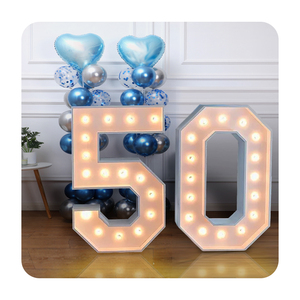 2022 signalisation électronique fête d'<span class=keywords><strong>anniversaire</strong></span> géant grande Led 2ft 3Ft 4Ft tente éclaire 21 chapiteau lettre numéros - Product Image 3