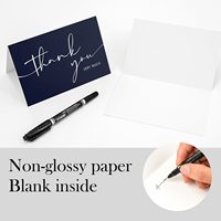 Juego de Tarjetas de Felicitación Personalizadas Impresas a Medida de 4x6 Pulgadas, Tarjetas de Agradecimiento con Sobres y Pegatinas para Pequeñas Empresas