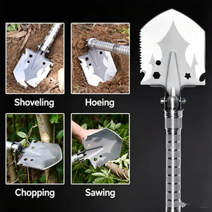 <span class=keywords><strong>Pelle</strong></span> multifonctionnelle d'extérieur, <span class=keywords><strong>pelle</strong></span> pliante portable pour voiture, équipement de camping et de terrassement - Product Image 5