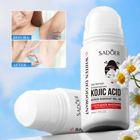 OEM SADOER Высококачественный дезодорант-антиперспирант с койевой кислотой, натуральный бальзам для подмышек, унисекс, с ароматом кокоса, под собственной торговой маркой