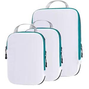 Personalizado impermeável 3 set viagens compressão bagagem organizador embalagem cubos