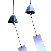 Carillon éolien d'intérieur en fonte de fer Yiduoy, cloche japonaise, fleur de gentiane, cadeau souvenir pour zone touristique, décoration suspendue