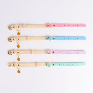 SinSky-<span class=keywords><strong>Collar</strong></span> de cuero para perro cachorro, <span class=keywords><strong>collar</strong></span> de entrenamiento para caminar, color personalizado, de lujo - Product Image 4