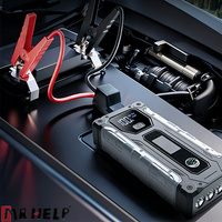 Kit Starter Mobil Portabel Multi-Fungsi dengan Power Bank dan Senter LED untuk Memulai dan Mengisi Daya Darurat