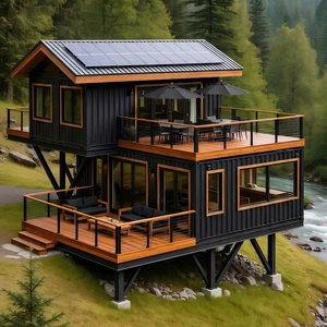 Casa Móvil de Dos Pisos, Villa Prefabricada de Acero Ligero, Diseño de Vivienda Confortable para Familias Numerosas, Negocio de Alquiler de Resorts 1 - Product Image 3