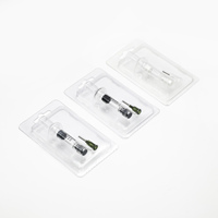 Seringues en verre blanches de 1 ml pour distillat d'huile, avec embout Luer Lock, pour RSO