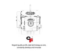 Potentiomètres à film de carbone série rotative CF J16 5K, tolérance 10%, rotation 360°, interrupteur intégré Push-Pull pour drones UAV