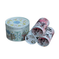Boîte d'emballage en papier ronde personnalisée pour les cendres d'animaux de compagnie, les pots à bougies, les emballages de flacons d'huile, boîte avec pattes de chat et de chien
