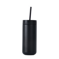 Bouteille d'eau isotherme classique en acier inoxydable 304 de 12oz/16oz, écologique, avec infuseur à thé, portable, 450ml, avec 3 couvercles