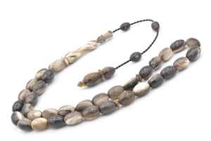 Cuentas de cuerno de búfalo hechas a mano, Tasbih, artesanía natural, cuentas de oración artesanales para meditación, práctica religiosa y espiritual. - Product Image 4