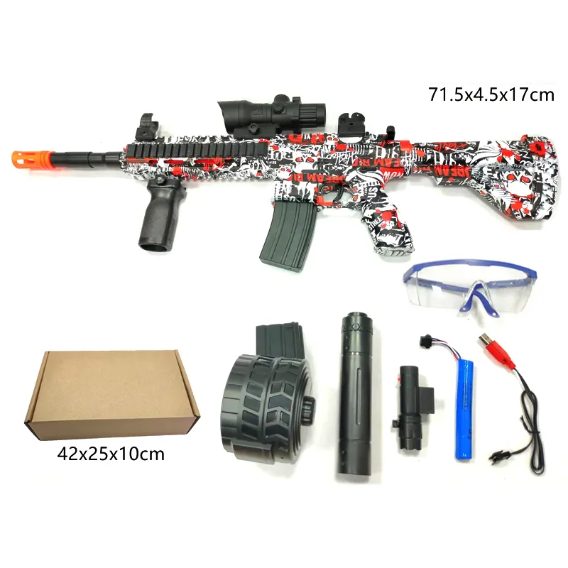 Супер большой M416 брызги шар игрушечный пистолет с водные бисеры, данный товар может быть изготовлен на заказ игры воды бомба гель Пистолет Бластер