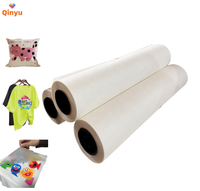Film DTF Qinyu de haute qualité, pelable à chaud, 60 cm, rouleau DTF A3 33 cm, brillant, double pelage à chaud, film PET pour imprimantes à jet d'encre.