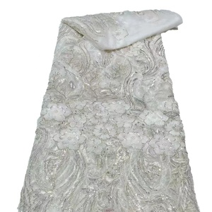 Dernière Broderie <span class=keywords><strong>Suisse</strong></span> Voile Dentelle Tissu Sequin Français Dentelle Coton Dentelle pour Dame Vêtement - Product Image 5