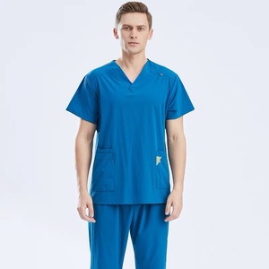 Uniforme givré à col en V personnalisé pour hommes pantalon de jogging ensemble de médecin givré médical hospitalier - Product Image 6