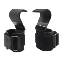 Venta al por mayor Gimnasio Fitness Set Ganchos de levantamiento de pesas Empuñaduras de levantamiento de potencia de alta resistencia Correas de muñeca acolchadas