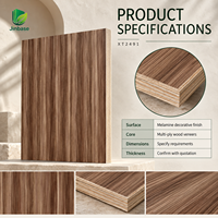 Contreplaqué recouvert de placage de chêne brun caramel Jinbase XT2491, qualité E0, 1220x2440mm, planches de bois de noyer, contreplaqué de construction 18mm