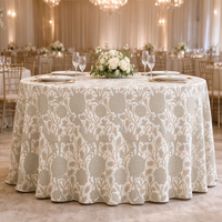 Nappe à imprimé floral vintage en polyester, personnalisable, ronde ou rectangulaire, pour événements, mariages, restaurants, banquets