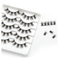 Kit complet d'extensions de cils, boîte d'emballage personnalisée avec Logo, à faire soi-même, 20 pièces