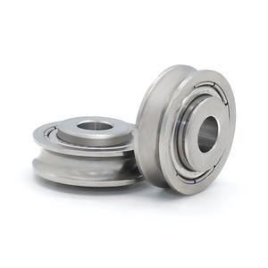 Poulies à roulements à billes à gorge profonde en acier inoxydable, équipements sportifs, lignes de convoyeurs, rails de guidage en métal en forme de U, rouleaux, câbles métalliques - Product Image 4