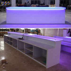 Comptoir de <span class=keywords><strong>bar</strong></span> en marbre transparent Comptoir de <span class=keywords><strong>bar</strong></span> personnalisé Club Discothèque - Product Image 4