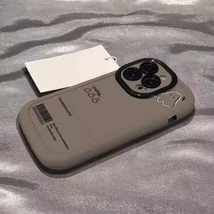 Custodia in Silicone liquido per Apple per iPhone 14 Pro Max 12-copertura totale soffio fantasma Design antiurto Cover TPU impugnatura del telefono - Product Image 5