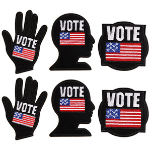 Phong Cách Mới Nhãn Màu Đen Vá Trang Trí Dệt Tùy Chỉnh Thêu Biểu Tượng Các Bản Vá Lỗi Số Lượng Lớn Cho Quần Áo Và Mũ - Product Image 1