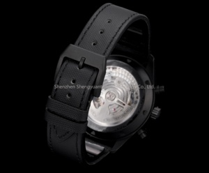 Nuevo Modelo Reloj Mecánico para Hombre Schaffhausen 388108 con Esfera Negra y Cristal de Zafiro, Estilo Piloto Portugués - Product Image 6