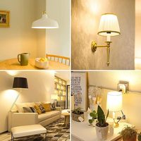 Ampoule LED A19 A60 E27 avec boîtier en plastique, 220V 3W, lumière blanche pour éclairage intérieur