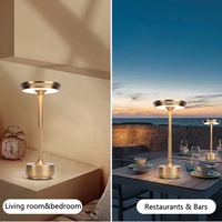 Touch Control Recharge Sans Fil Lampe Moderne Nordique Petite Lampe De Table De Luxe Or LED Lampes De Bureau pour Restaurant Hôtel Salon