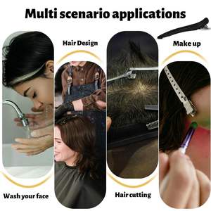 Clips à cheveux sans couture pour la coiffure en gros, clips de séparation pour la <span class=keywords><strong>coupe</strong></span> de cheveux, clips pour <span class=keywords><strong>frange</strong></span>, crochet à <span class=keywords><strong>long</strong></span> bec, outils de coiffure, clips à cheveux - Product Image 6