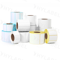 Autocollant thermique direct personnalisé 2x1 2x2 2x3 2x4 pouces, code à barres imperméable en papier auto-adhésif, étiquette de supermarché, étiquette thermique