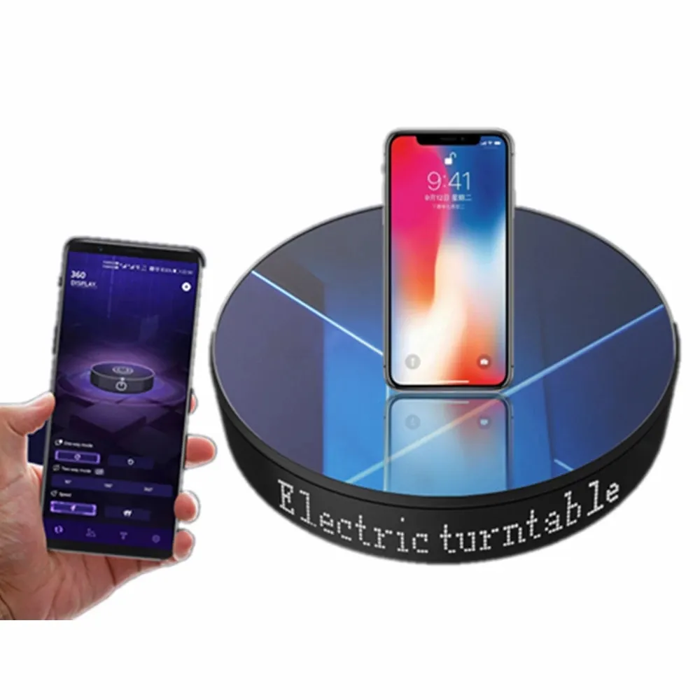 20cm APP Controlled LED Display Electric Rotating Turntable Jewelry Model Live Commercial Advertising Business Display Stand