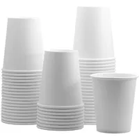 Biodegradable के लिए विनिर्माण सफेद कॉफी चाय थोक डिस्पोजेबल कागज कप गर्म पेय