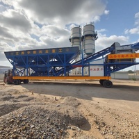 Centrale à béton humide de 60m³, centrale à béton mobile YHZS50, centrale à béton de type YHZS50
