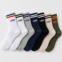 Chaussettes de course personnalisées, chaussettes de sport avec logo, chaussettes respirantes et rembourrées pour la salle de sport et l'entraînement