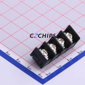 KF7.62-4P Barrier Terminal Block Through hole Component (THT),P=7.62mm Connector Two Sides 7.62mm 1x4P Straight Pin - Product Image 1