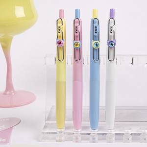 Симпатичные кавайные эстетические гелевые ручки «кошачий глаз» с блестками, 0,5 мм, ручки для студенческих экзаменов в 4 вида цветов из пластика - Product Image 1