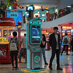 Machine de jeu de tir à la réalité virtuelle 9D pour usage domestique, scolaire et commercial - Simulateur Gatling en fibre de verre et simulateur de cinéma VR de guerre avec armes - Product Image 1