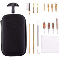 Kits de nettoyage de tir de chasse en gros Fournitures Brosses à alésage de tige Kit de nettoyage universel pour tous les pistolets avec étui brosses en plastique