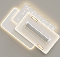 Ventilateur de plafond LED moderne sans pales, télécommandé, à intensité variable et silencieux, idéal pour salon et chambre à coucher