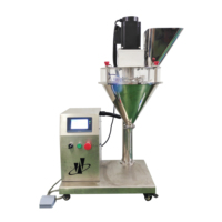 Machine de remplissage semi-automatique haute précision à vis sans fin pour poudre de cacao sèche, café, paprika, farine, produits chimiques et verre