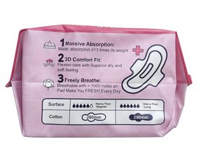 Serviettes hygiéniques douces et respirantes de 290 mm avec <span class=keywords><strong>protection</strong></span> extra absorbante pour la <span class=keywords><strong>nuit</strong></span> et conception anti-fuites - Product Image 3